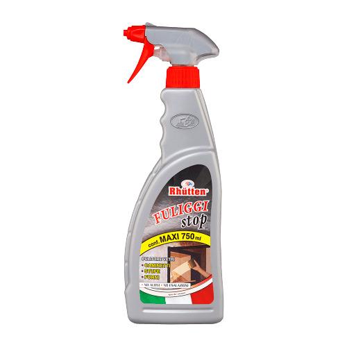 PULITORE VETRI CAMINI E STUFE FULIGGI STOP 750ML
