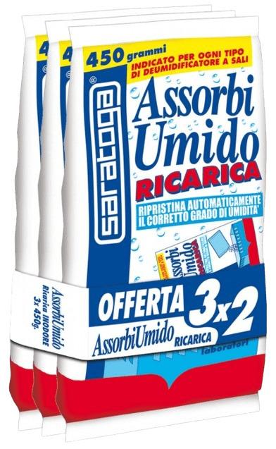 ASSORBIUMIDO RICARICA INODORE 3X2 SARATOGA