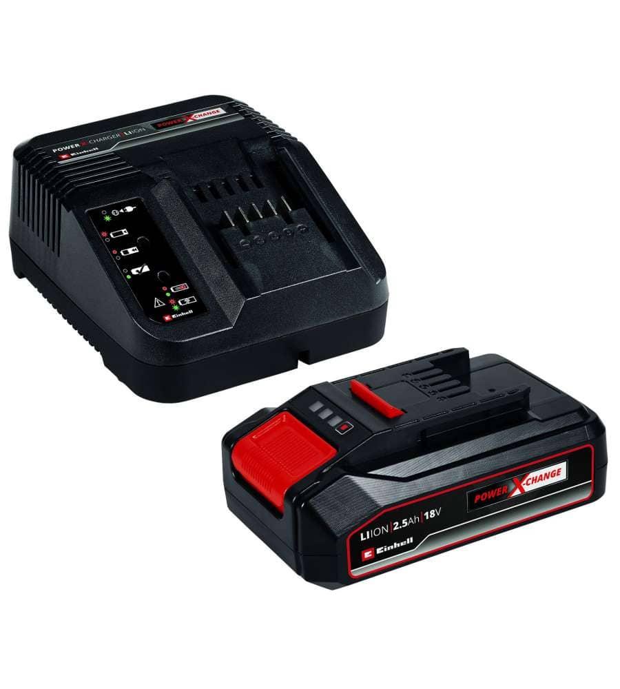 KIT BATTERIA E CARICABATTERIA EINHELL 18V 2,5AH