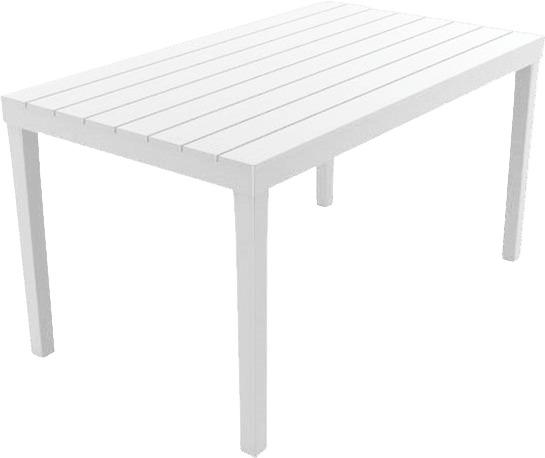 TAVOLO DA ESTERNO SUMATRA BIANCO 138X80CM