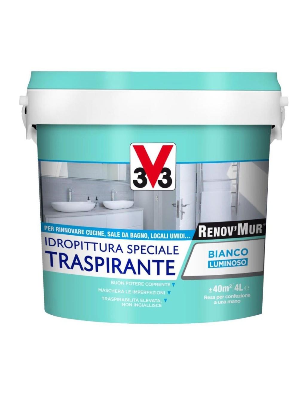 IDROPITTURA SPECIALE TRASPIRANTE V33 4 L