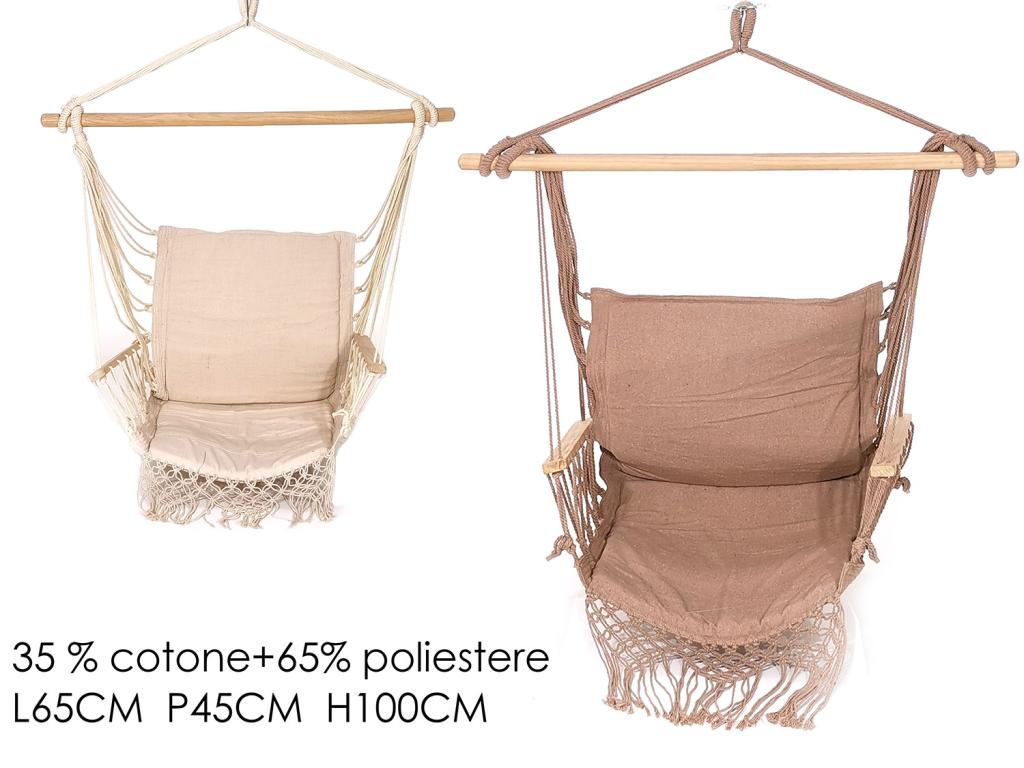 SEDIA AMACA 100X45 CM CON FRANGE