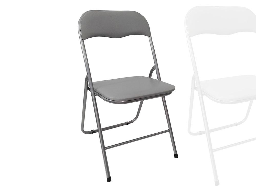 SEDIA PIEGHEVOLE SILVER/GRIGIO
