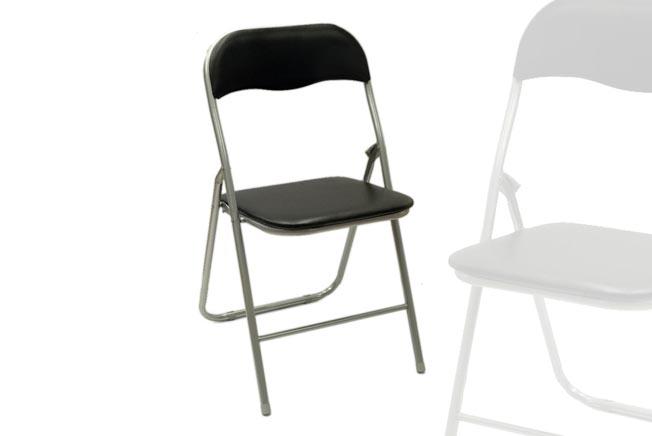 SEDIA PIEGHEVOLE SILVER/NERA